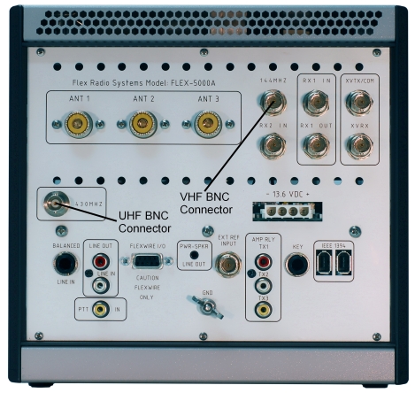 Flexradio VU5K Rear Panel