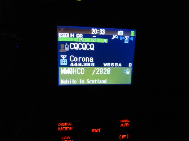 QSO w/ Scotland via local D-STAR repeater